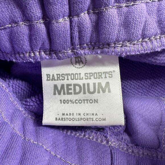Barstool Sports Pants Womens Medium Purple BFFS Jogger Drawstring Lounge Casual - Picture 3 of 10